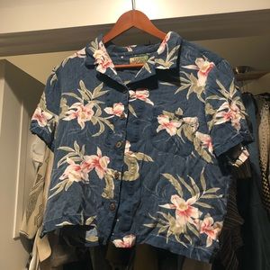 Women’s Crop Hawaiian Shirt